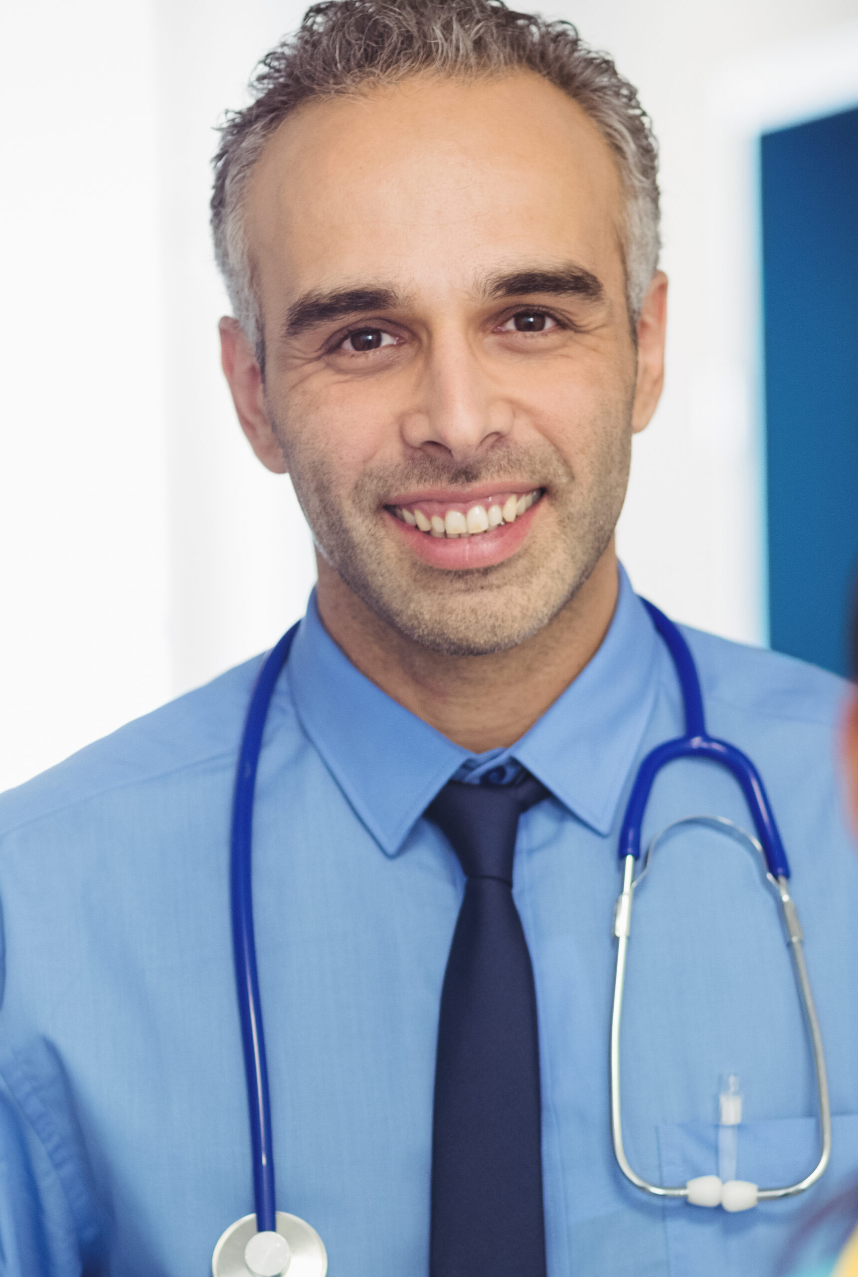 Portrait smiling doctor and nurses at the hospital